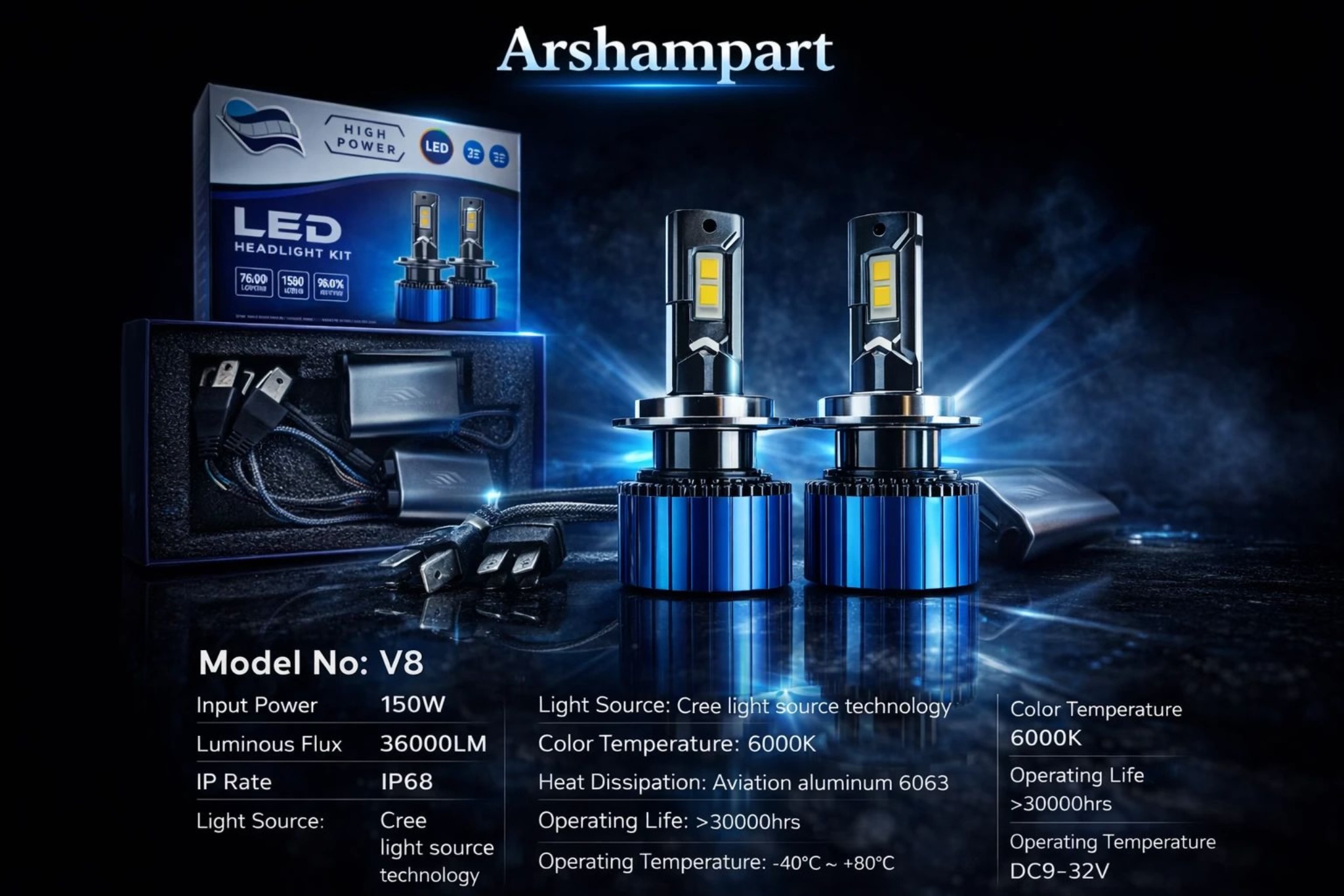 هدلایتV8 CSB.    H4